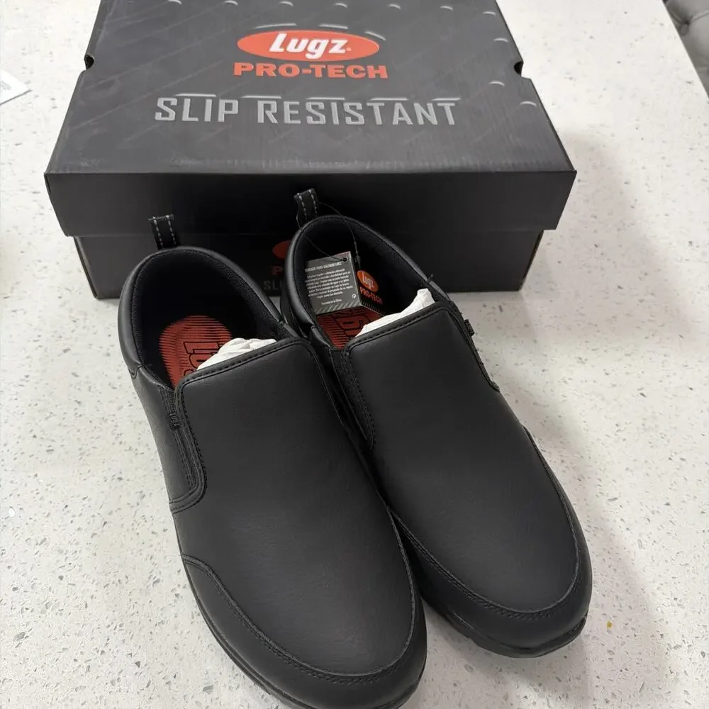 NIB Lugz Pro-Tech Slip Resistant MGRASPGV-001 Black Size 10.5 Men’s